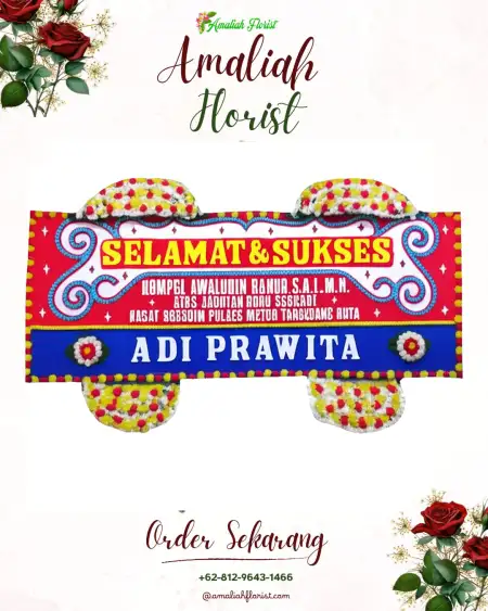 Papan Bunga Ucapan Selamat Losarang
